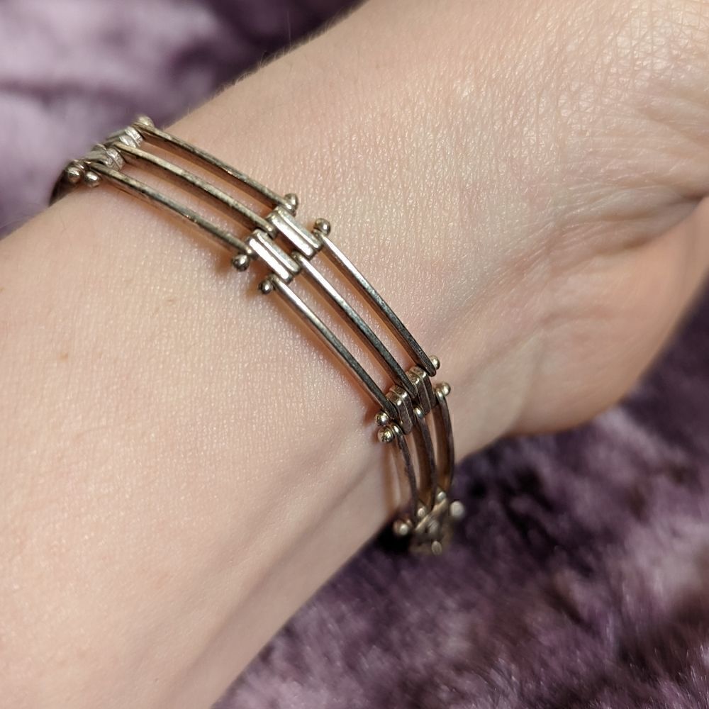 italian silver bracelet    - Picture 2 of 3